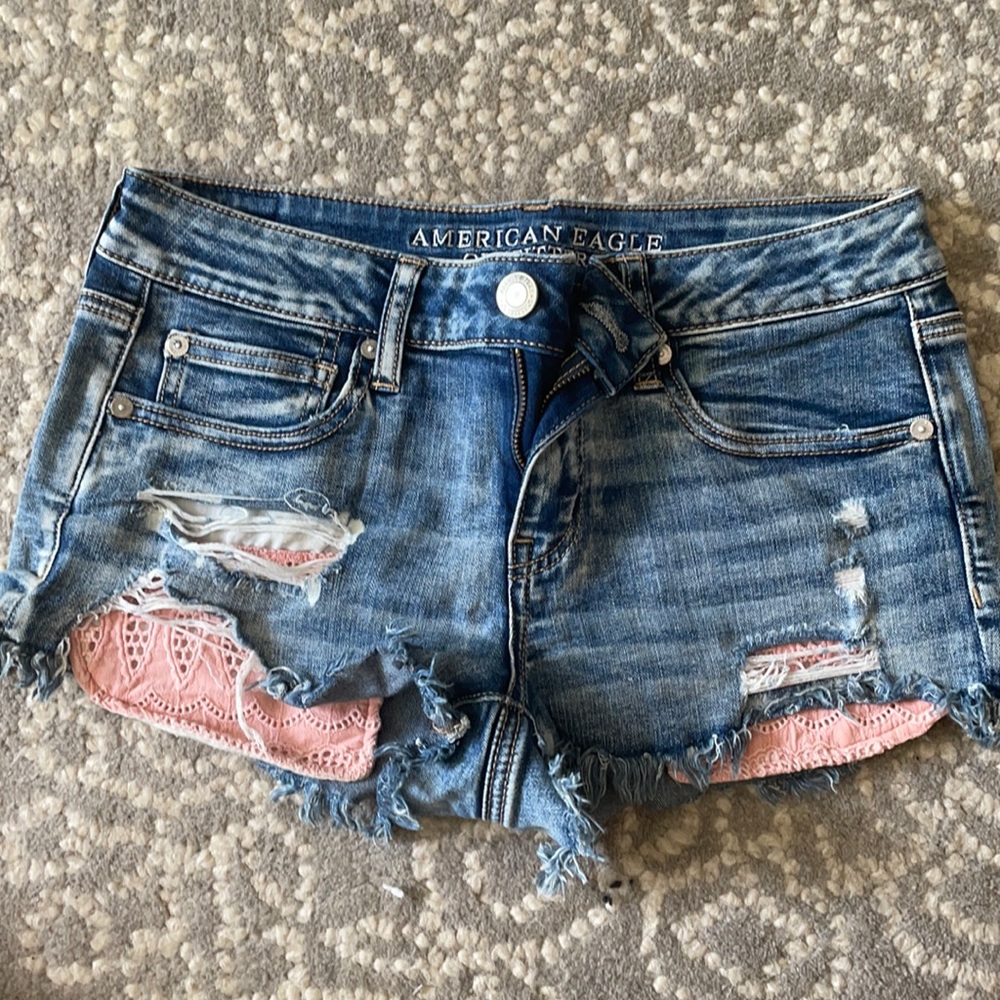 American eagle jean shorts